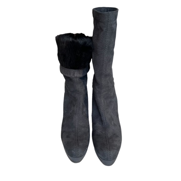 Ron White Platform Boot, Nubuck Leather, Fur Lined - Picture 5 of 15